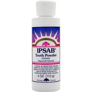 Heritage Store IPSAB Tooth Powder Original Peppermint 4 oz