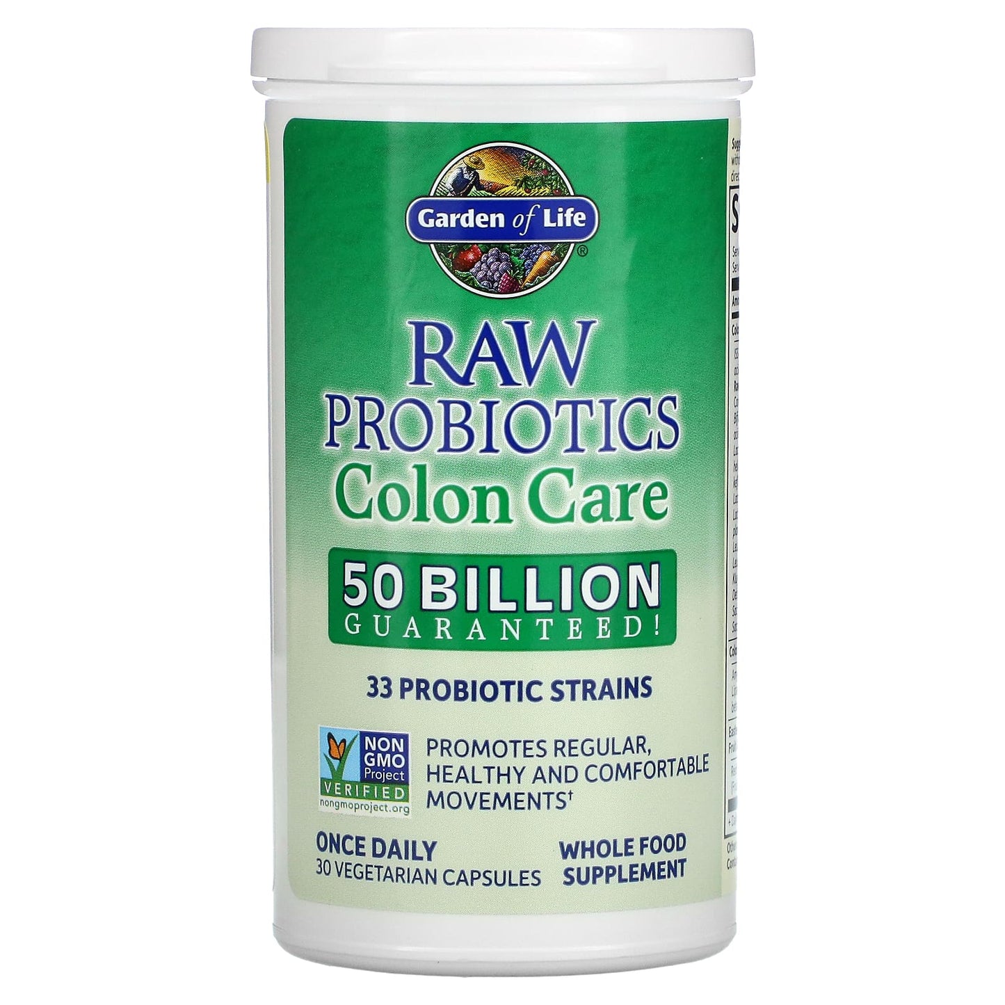 Garden Of Life Raw Probiotics - Colon Care (Shelf Stable) 30 vcaps