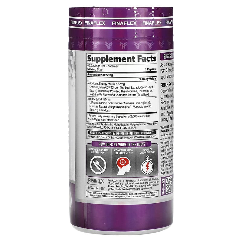 Finaflex PX - Pro Xanthine Original Super Thermogenic 60 caps