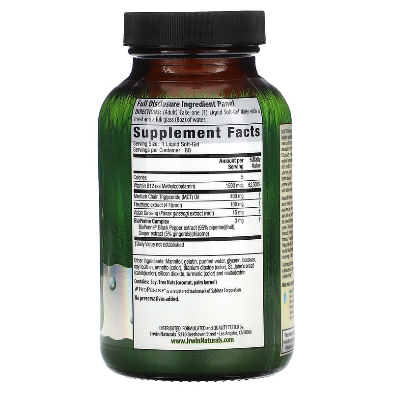 Irwin Naturals Quick-Release B-12 Extra 60 sgels