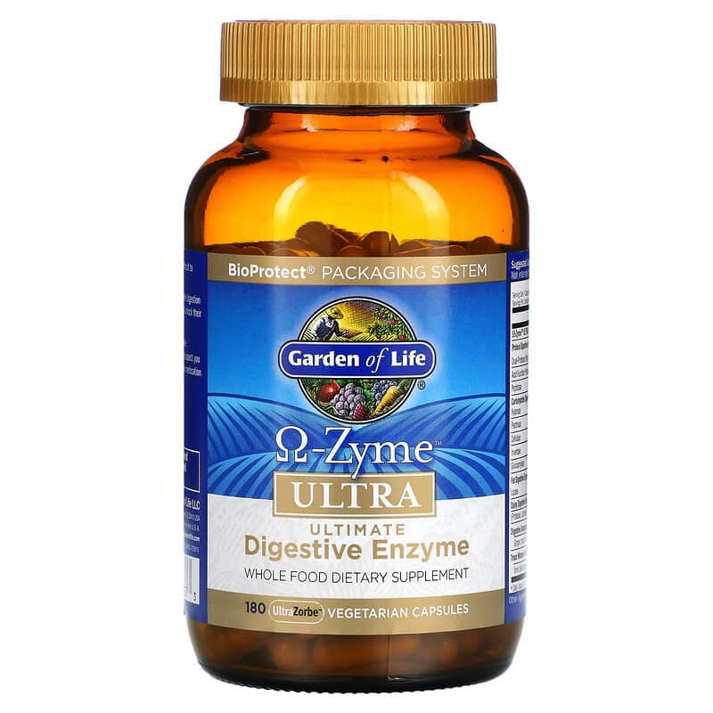 Garden Of Life Omega-Zyme Ultra - Ultimate Digestive Blend 180 vcaps