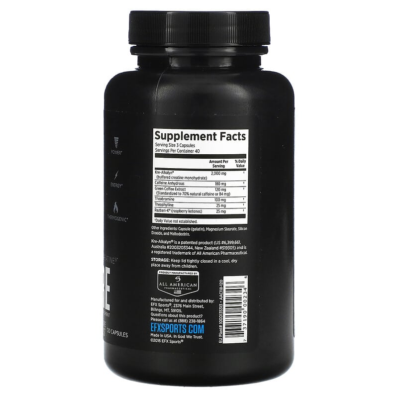 EFX Sports Kre-Alkalyn Hardcore 120 caps