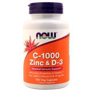 Now C-1000 Zinc & D-3 100 vcaps