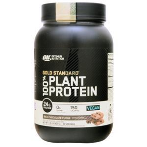Optimum Nutrition 100% Plant Protein - Gold Standard Rich Chocolate Fudge 1.76 lbs