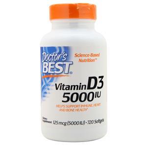 Doctor's Best Vitamin D3 (5000IU) 720 sgels