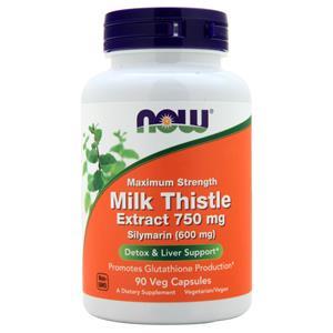 Now Milk Thistle Extract - Maximum Strength (750mg) 90 vcaps