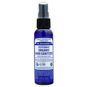 Dr. Bronner's Organic Hand Sanitizer Peppermint 2 fl.oz