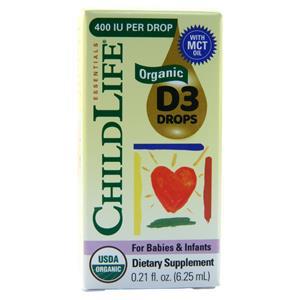 Childlife Organic Vitamin D3 Drops 6.25 mL