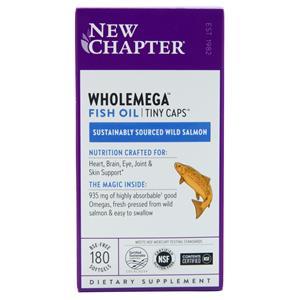 New Chapter WholeMega Fish Oil - Tiny Caps 180 sgels