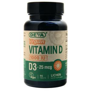 Deva Nutrition Vegan Vitamin D3 (1000IU) 90 tabs