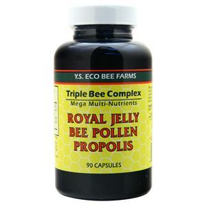 Y.S. Eco Bee Farms Triple Bee Complex - Royal Jelly, Bee Pollen, Propolis 90 caps