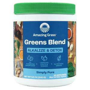 Amazing Grass Greens Blend Alkalize & Detox Powder Simply Pure 240 grams