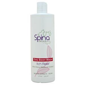 Spina Organics Dog Body Wash Itch Relief with Viola Tricolor Extract 17 fl.oz