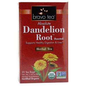 Bravo Tea Absolute Dandelion Root Herbal Tea 20 pckts