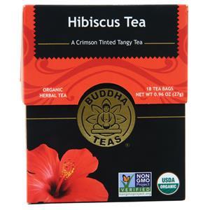 Buddha Teas Organic Herbal Tea Hibiscus 18 pckts