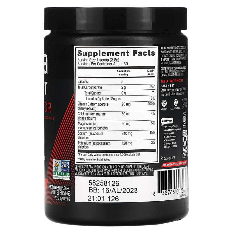 Vega Vega Sport - Hydrator Lemon Lime 4.9 oz