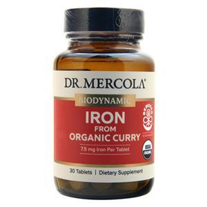 Dr. Mercola Biodynamic Iron from Organic Curry 30 tabs
