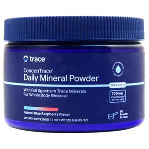 Trace ConcenTrace Daily Mineral Powder Natural Blue Raspberry 132 grams