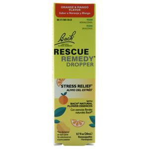 Bach Flower Remedies Rescue Remedy Dropper Orange & Mango - Non-Alcohol 20 mL