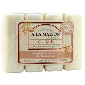 A La Maison Bar Soap Oat Milk - Value Pack 4 pack