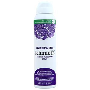Schmidt's Natural Deodorant Spray Lavender & Sage 3.2 oz