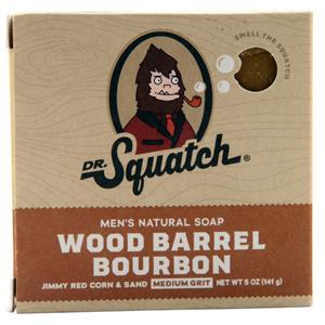 Dr. Squatch Men's Natural Soap Wood Barrel Bourbon 5 oz