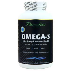 Paradise Herbs Omega-3 Extra Strength Premium Fish Oil 180 sgels