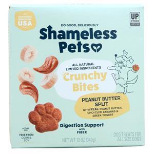 Shameless Pets Crunchy Bites Dog Treats Peanut Butter Split 12 oz