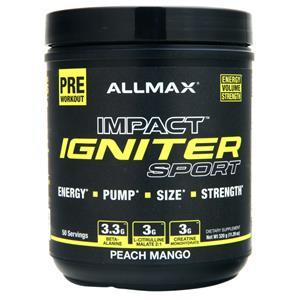Allmax Nutrition Impact Igniter Sport Peach Mango 320 grams