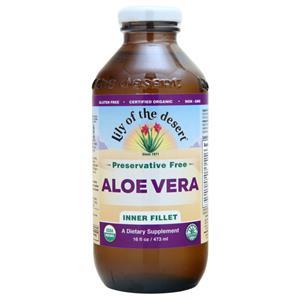 Lily of the Desert Certified Organic Aloe Vera Juice - Inner Fillet Preservative Free 16 fl.oz