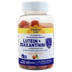 Country Life Lutein & Zeaxanthin Gummies Natural Mango 60 gummy