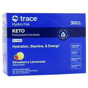 Trace Hydro Pak Keto Stick Packs Strawberry Lemonade 30 pckts