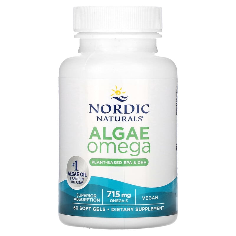 Nordic Naturals Algae Omega Plant-Based EPA & DHA 60 sgels