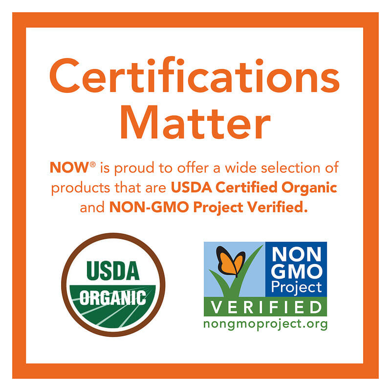 Now Psyllium Husk Powder - Certified Organic 12 oz