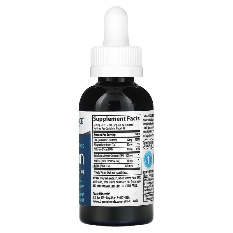 Trace Minerals Research Ionic Iron (22mg) 2 fl.oz