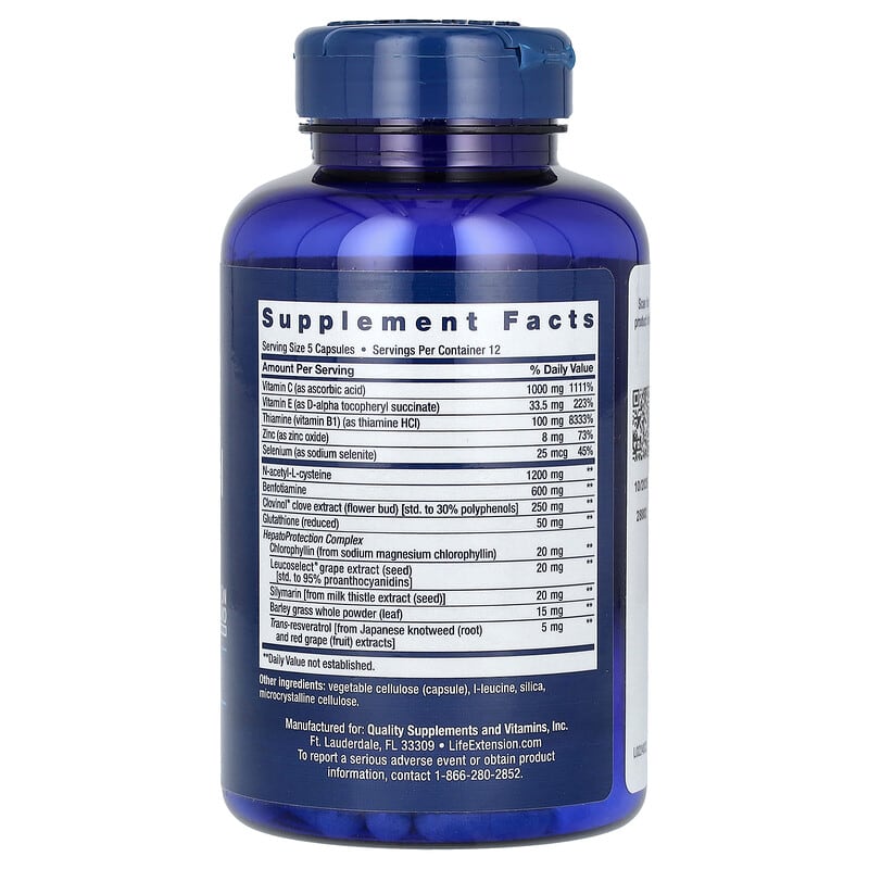 Life Extension Anti-Alcohol HepatoProtection Complex 60 caps