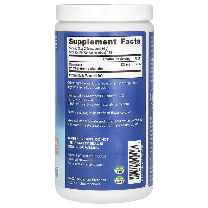 Natural Vitality Calm Orange 16 oz