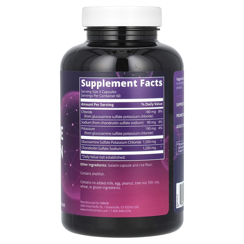 MRM Glucosamine Chondroitin (1500mg/1200mg) 180 caps