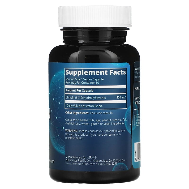 MRM Chrysin (500mg) 30 vcaps