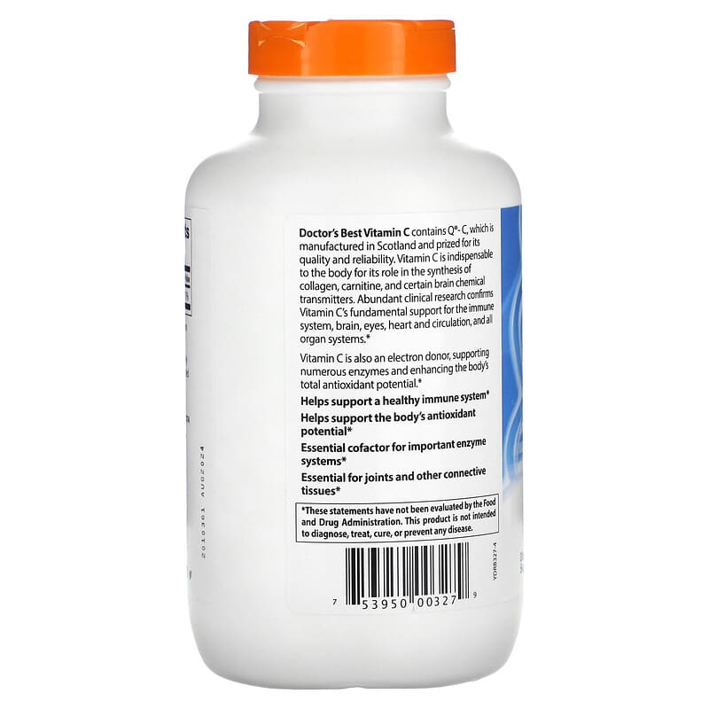 Doctor's Best Vitamin C with Quali-C (1000mg) 360 vcaps