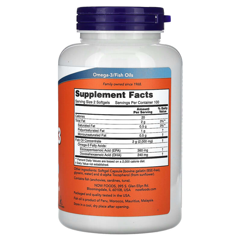Now Omega-3 200 sgels