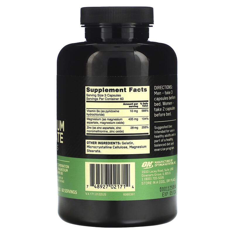 Optimum Nutrition ZMA 180 caps