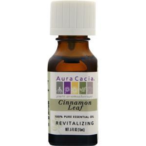 Aura Cacia Cinnamon Leaf 100% Pure Essential Oil 0.5 fl.oz