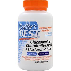 Doctor's Best Glucosamine Chondroitin MSM + Hyaluronic Acid 150 caps