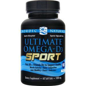 Nordic Naturals Ultimate Omega-D3 Sport 60 sgels