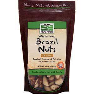 Now Brazil Nuts - Whole, Raw, Unsalted 12 oz