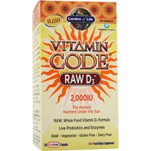 Garden Of Life Vitamin Code - Raw D3 (2,000IU) 120 caps
