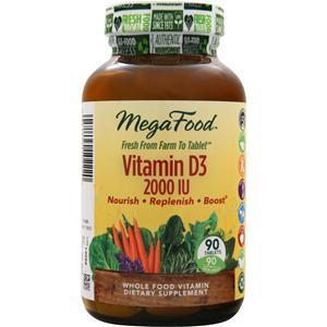 Megafood Vitamin D-3 (2000IU) 90 tabs