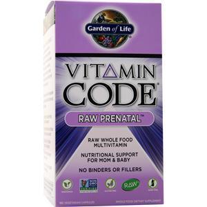 Garden Of Life Vitamin Code - Raw Prenatal 180 vcaps