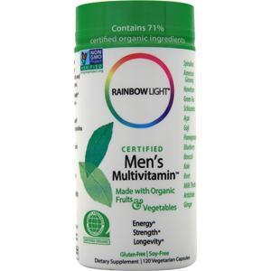 Rainbow Light Certified Organics - Men's Multivitamin 120 vcaps